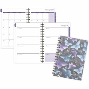 AT-A-GLANCE Planner,Mariah,Wkly/Mthly,Jan-Dec,5-1/2"x8-1/2",Blue/Purple