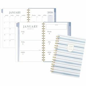 AT-A-GLANCE Planner,Ciara Stripe,Wkly/Mthly,12Mth,Jan-Dec,5-1/2"x8-1/2"