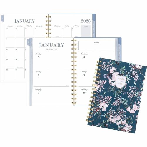 AT-A-GLANCE Planner,CalistaFloral,Wkly/Mthly,12Mth,Jan-Dec,5-1/2"x8-1/2"
