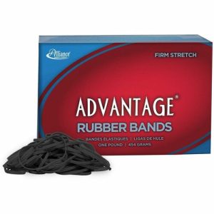 Alliance Rubber Company Rubber Bands,Mid-Range,Reusable,Size #32,1lb,3"x1/8",Black