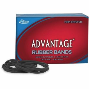 Alliance Rubber Company Rubber Bands,Mid-Range,Reusable,Size #33,1lb,3-1/2"x1/8",BK