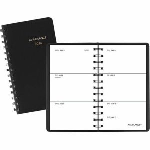 AT-A-GLANCE  Pocket Wkly Planning Book, Jan-Dec, Unruled,2-1/2"x4-1/2",BK