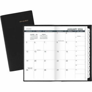 AT-A-GLANCE  Monthly Pocket Planner,13 Months,Jan-Jan,3-1/2"x6-1/8",BK