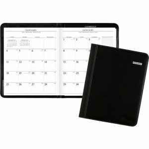 AT-A-GLANCE  Monthly Planner, 13 Mths Jan-Jan,2PPM, 9"x11", Black