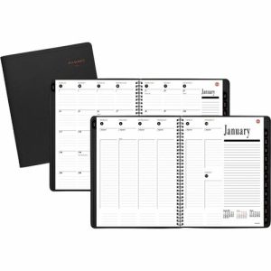 AT-A-GLANCE  Wkly/Mthly Apptmt Book,Tabbed 2PPM, Jan-Dec,8-1/2"x11",BK