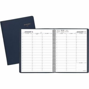 AT-A-GLANCE  Weekly Appointment Book, Jan-Jan, 8-1/4"x10-7/8", Navy