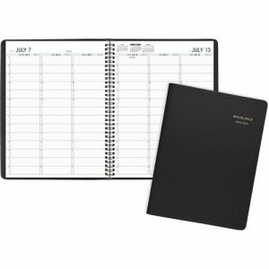 AT-A-GLANCE  Weekly Appointment Book,14 Month Jul-Aug,8-1/4"x10-7/8",BK