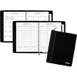 AT-A-GLANCE  Exec Wkly/Mthly Zip Planner,12 Mth Jan-Dec,8-1/4"x10-7/8",BK