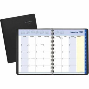 AT-A-GLANCE  Monthly Planner System,12 Mth Jan-Dec,8-1/4"x10-7/8",Black