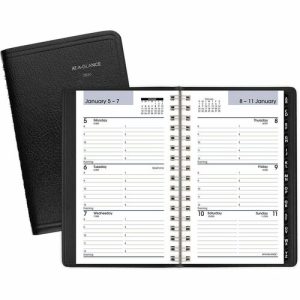 AT-A-GLANCE  Wkly Pocket Apptmt Book,12 Month Jan-Dec, 3-3/4"x6", Black