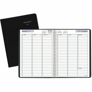 AT-A-GLANCE  Professional Weekly Appointment Book,Jan-Dec,8"x11",BK