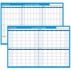 AT-A-GLANCE  Undated Wall Calendar,2-Sided,Erasable,90/120 Day,36"x24",BE