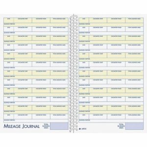 Adams  Vehicle Mileage/Expense Jrnl,w/Pckts,5-1/4"x8-1/2",64 Pg,WE