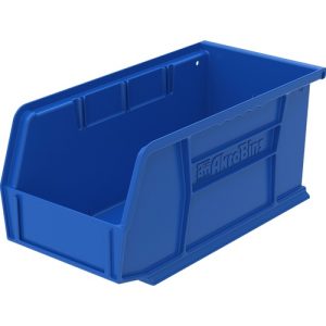 Akro-Mils  Bins, Unbreakable/Waterproof, 5-1/2"x10-7/8"x5", Blue