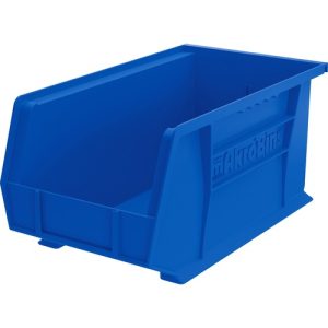 Akro-Mils  Bins, Unbreakable/Waterproof, 8-1/4"x14-3/4"x7", Blue