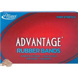 Alliance Rubber Company  Rubber Bands, Size 8, 1 lb., 7/8"x1/16", Approx.5200/BX, NAT