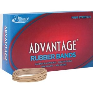 Alliance Rubber Company Rubber Bands, Size 19, 1 lb., 3-1/2"x1/16",1250BX, Natural