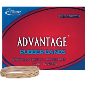 Alliance Rubber Company Rubber Bands, Size 19, 1/4 lb., 3-1/2"x1/16", Approx. 312/BX