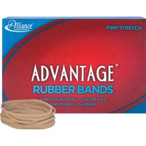 Alliance Rubber Company Rubber Bands, Size 33, 1 lb., 3-1/2"x1/8", 600BX, Natural