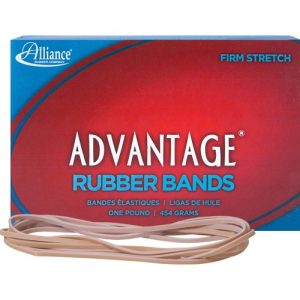 Alliance Rubber Company Rubber Bands, Size 117B, 1 lb., 7"x1/8", Approx. 200/BX