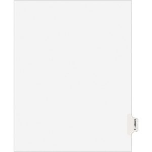 Avery  Index Dividers, "S", Side Tab, 8-1/2"x11", 25/PK, WE