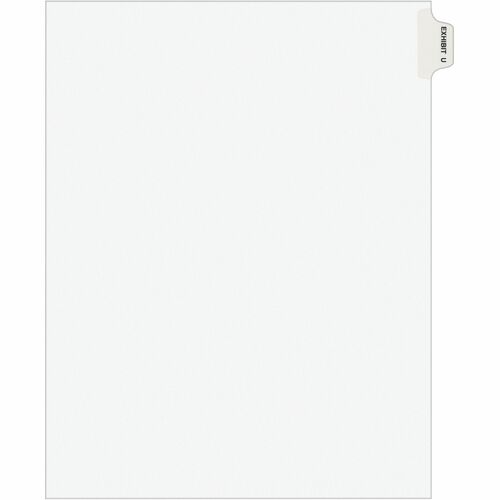 Avery Index Dividers, "U", Side Tab, 8-1/2"x11", 25/PK, WE