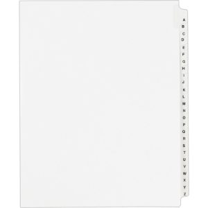 Avery  Legal Dividers w/Letter "A-Z", Side Tab, 8-1/2"x11", 26/ST