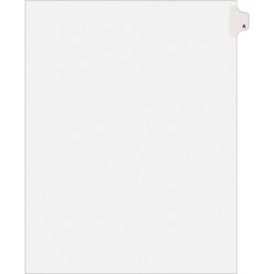 Avery  Legal Dividers w/Letter "A", Side Tab, 8-1/2"x11", 25/PK