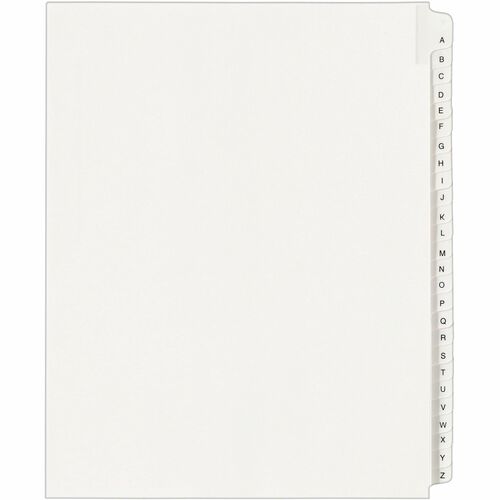Avery Index Dividers,Collated,A-Z,Side Tab,8-1/2"x11",26/ST,White