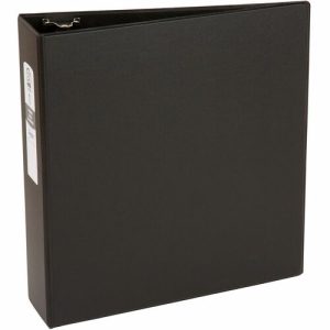 Avery  Economy Binder, Round Ring,3" Capacity, 8-1/2"x11", Black