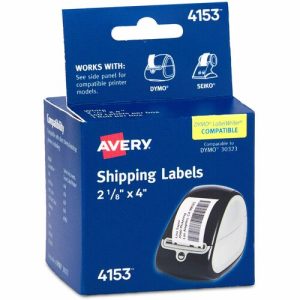 Avery  Multipurpose Labels, 4"x2-1/8", 140/Roll, 1 RL/BX, White