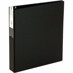 Avery  Economy Ring Binder W/Labelholder, 3" Capacity, Black