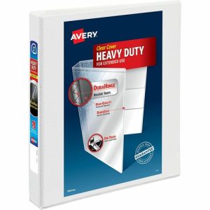 Avery  Slant Ring View Binder, 1" Capacity, 11"x8-1/2", White