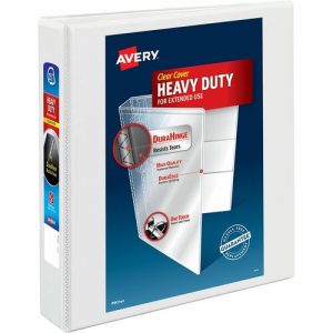 Avery  Slant Ring View Binder, 1-1/2" Capacity, 11"x8-1/2", White