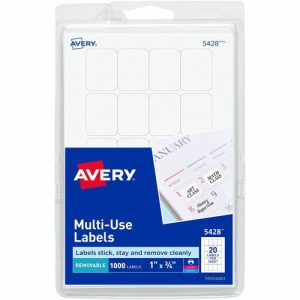 Avery  Labels,Removable,Multipurpose,3/4"x1",1000/PK,White