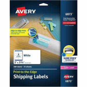 Avery Laser Labels,Matte,Mailing,2"x3-3/4",200/PK,WE