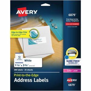 Avery Laser Labels,Matte,Mailing,3-3/4"x1-1/4",300/PK,WE