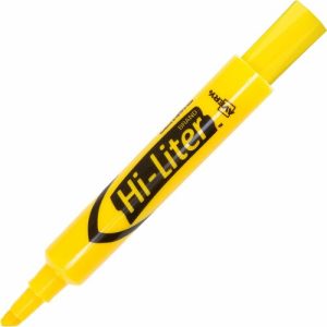 Avery  Desk Style Highlighter, Chisel Pt, Yellow Ink
