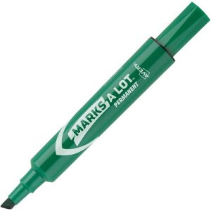 Avery  Markers, Permanent Ink, 3/16"Chisel Point, 1 DZ, Green Ink