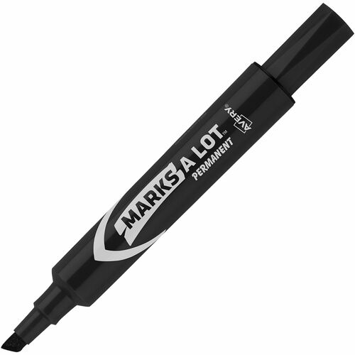 Avery Markers, Permanent Ink, 3/16"Chisel Point,1 DZ, Black Ink