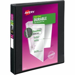 Avery  View Binder, 1" Capacity, 11"x8-1/2", Black