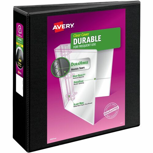 Avery View Binder, 3" Capacity, 11"x8-1/2", Black