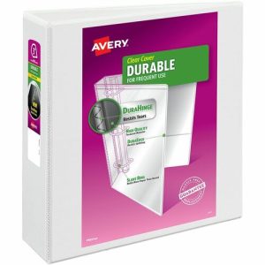 Avery  View Binder, 3" Capacity, 11"x8-1/2", White