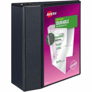 Avery  View Binder, 5" Capacity, 8-1/2"x11", Black