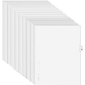 Avery  Numeric Divider, "10", Side Tab, 8-1/2"x11", 25/PK, White