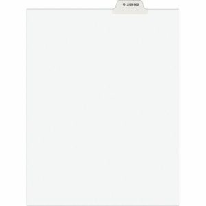 Avery  Divider, "Exhibit G", Bottom Tab, 8-1/2"x11", 25/PK, White