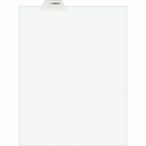 Avery  Divider, "Exhibit I", Bottom Tab, 8-1/2"x11", 25/PK, White