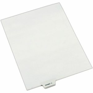 Avery  Divider, "Exhibit V", Bottom Tab, 8-1/2"x11", 25/PK, White