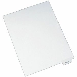 Avery  Divider, "Exhibit Y", Bottom Tab, 8-1/2"x11", 25/PK, White