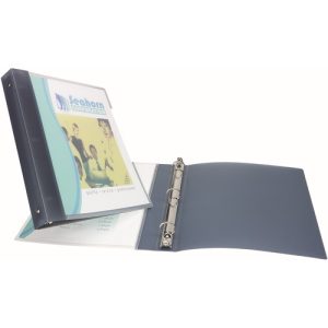 Avery  Presentation Binder, Flexible, View Pocket, 1" Cap, Gray